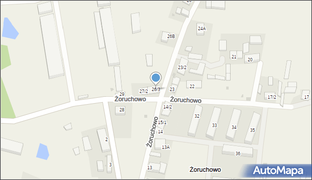 Żoruchowo, Żoruchowo, 26/3, mapa Żoruchowo
