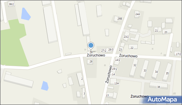 Żoruchowo, Żoruchowo, 29, mapa Żoruchowo