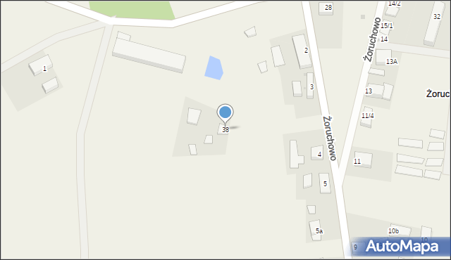 Żoruchowo, Żoruchowo, 38, mapa Żoruchowo