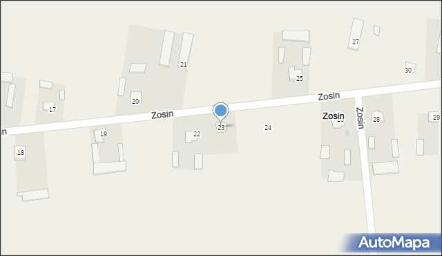 Zosin, Zosin, 23, mapa Zosin