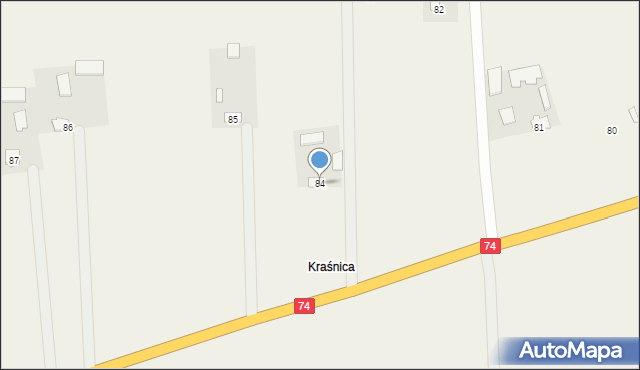 Zosin, Zosin, 84, mapa Zosin