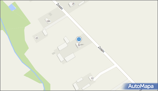 Zosin, Zosin, 21, mapa Zosin