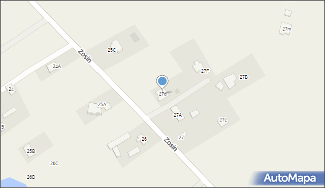 Zosin, Zosin, 27d, mapa Zosin