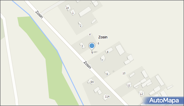 Zosin, Zosin, 5, mapa Zosin