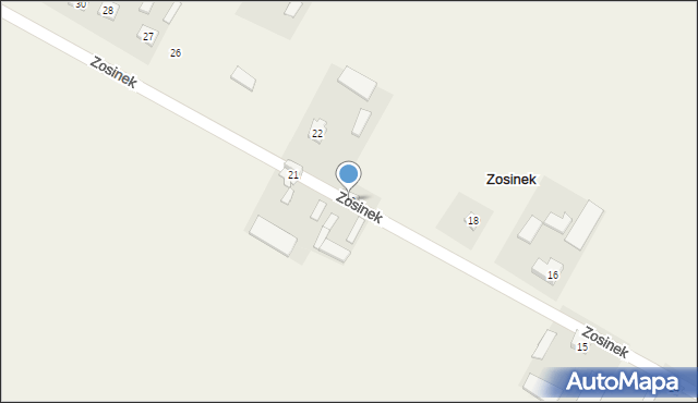 Zosinek, Zosinek, 20, mapa Zosinek