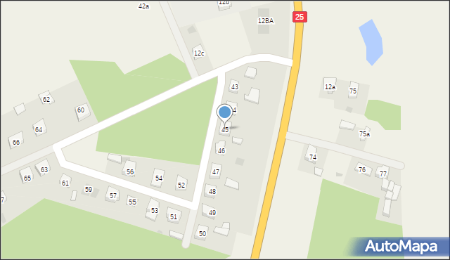 Zosinki, Zosinki, 45, mapa Zosinki