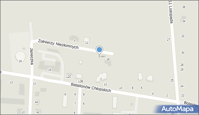 Zwoleń, Żołnierzy Niezłomnych, 14, mapa Zwoleń