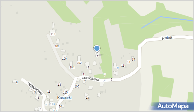 Żywiec, Żonkilowa, 5, mapa Żywiec