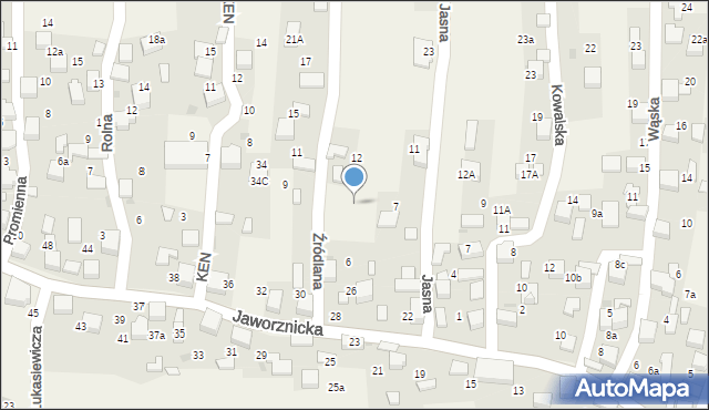 Balin, Źródlana, 10, mapa Balin
