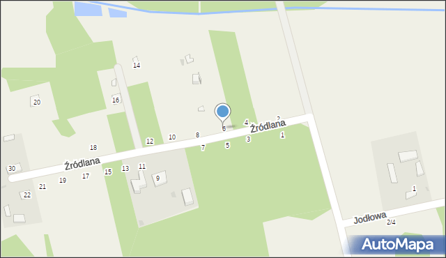 Cykarzew Północny, Źródlana, 6, mapa Cykarzew Północny