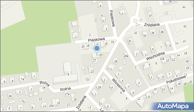 Czerwonak, Źródlana, 29, mapa Czerwonak