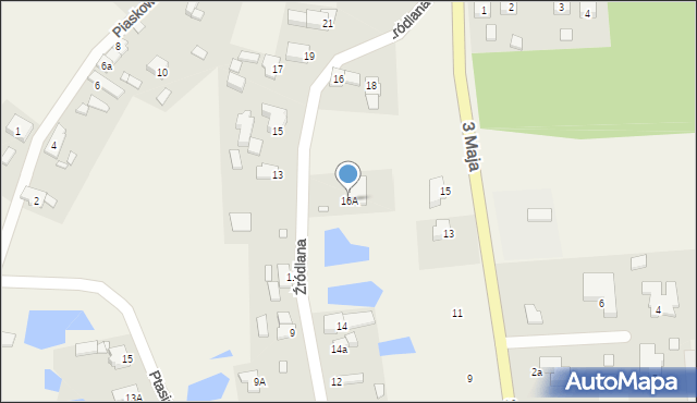 Droszków, Źródlana, 16A, mapa Droszków