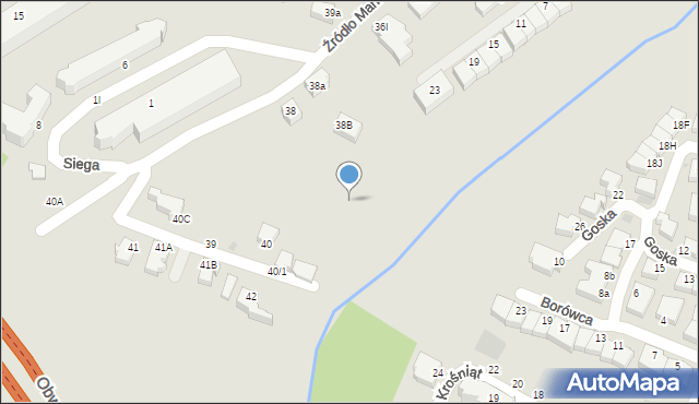 Gdynia, Źródło Marii, 38m, mapa Gdyni