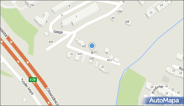 Gdynia, Źródło Marii, 39, mapa Gdyni