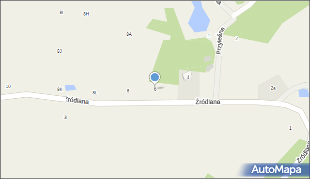 Gromadzin, Źródlana, 6, mapa Gromadzin