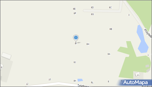 Gromadzin, Źródlana, 8I, mapa Gromadzin