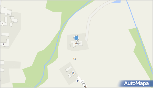 Hażlach, Źródlana, 60, mapa Hażlach