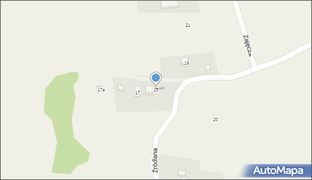 Iskrzyczyn, Źródlana, 15, mapa Iskrzyczyn