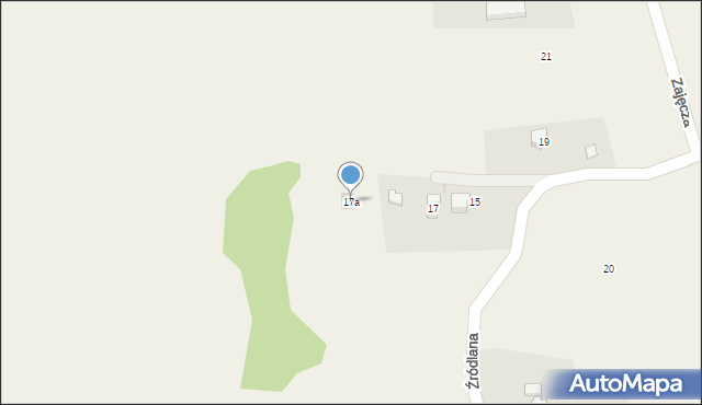 Iskrzyczyn, Źródlana, 17a, mapa Iskrzyczyn