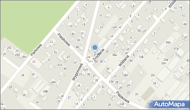 Jabłonna, Źródlana, 18, mapa Jabłonna