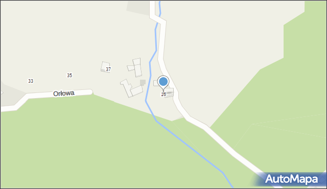Kiczyce, Źródlana, 16, mapa Kiczyce