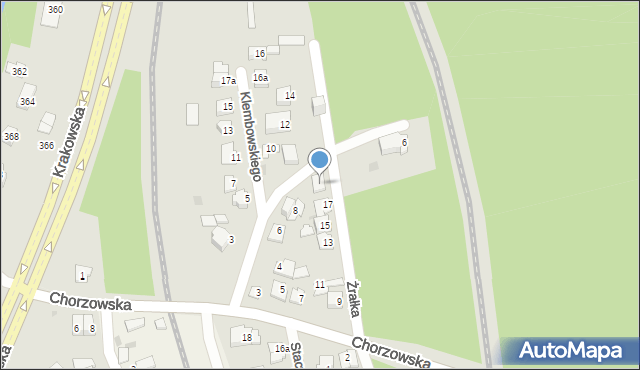 Kielce, Żrałka Antoniego, ks., 11a, mapa Kielc