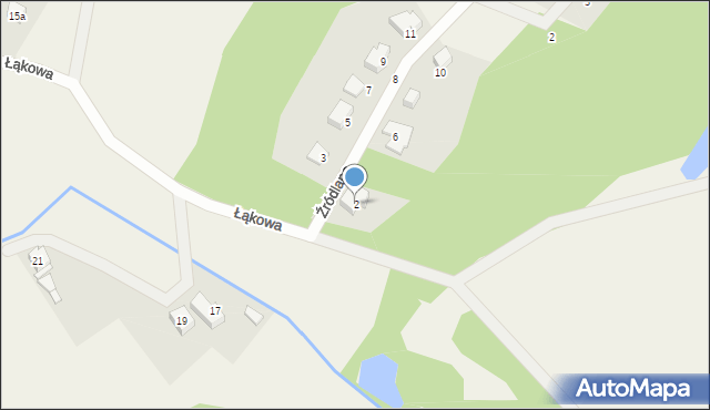 Kielno, Źródlana, 2, mapa Kielno