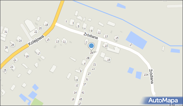 Kleszczele, Źródlana, 2A, mapa Kleszczele