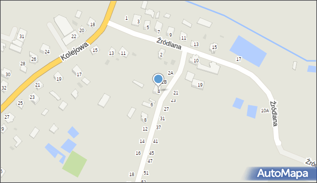 Kleszczele, Źródlana, 4, mapa Kleszczele