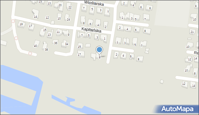 Konin, Źródlana, 4, mapa Konina