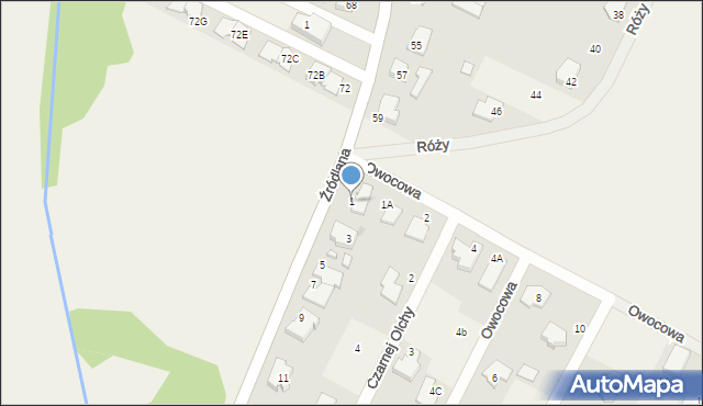 Laszczki, Źródlana, 1, mapa Laszczki