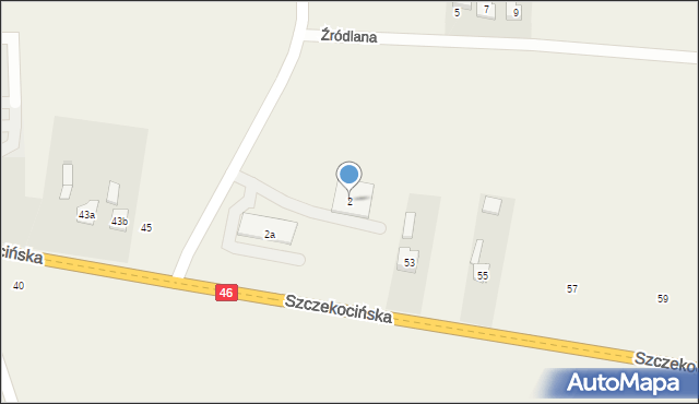 Lelów, Źródlana, 2, mapa Lelów