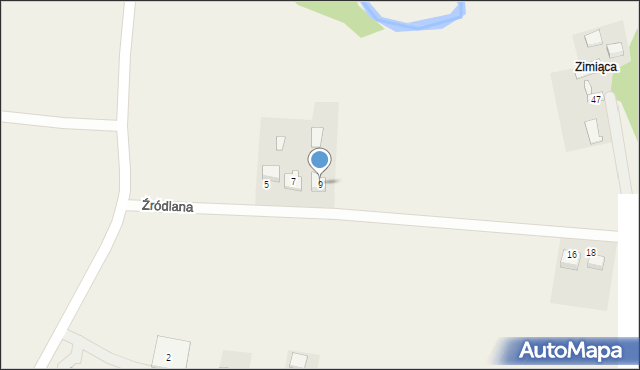 Lelów, Źródlana, 9, mapa Lelów