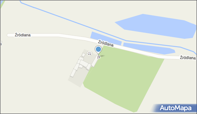 Mikorzyn, Źródlana, 19, mapa Mikorzyn