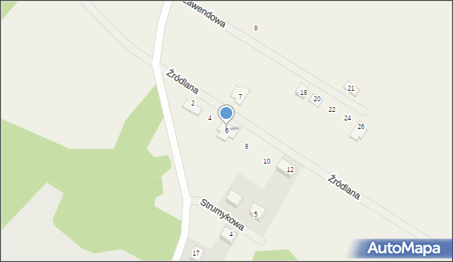 Nietków, Źródlana, 6, mapa Nietków