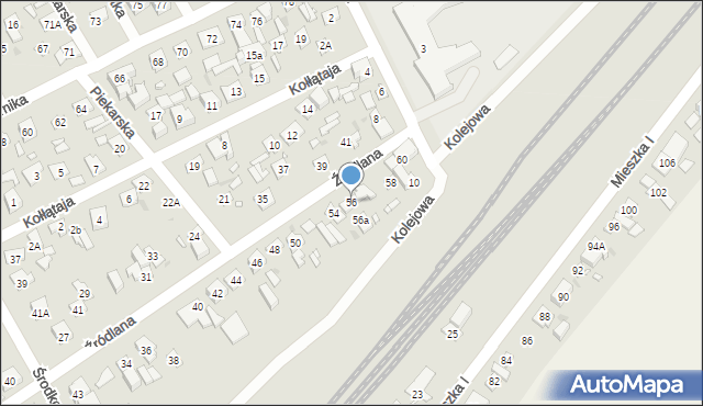 Nowy Dwór Mazowiecki, Źródlana, 56, mapa Nowy Dwór Mazowiecki