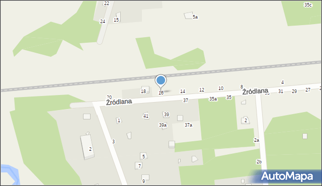 Nowy Prażmów, Źródlana, 16, mapa Nowy Prażmów