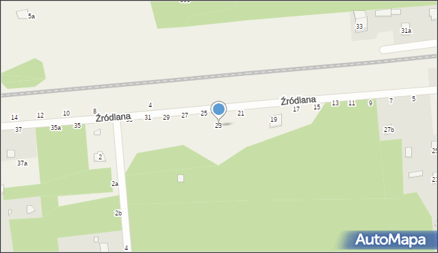 Nowy Prażmów, Źródlana, 23, mapa Nowy Prażmów