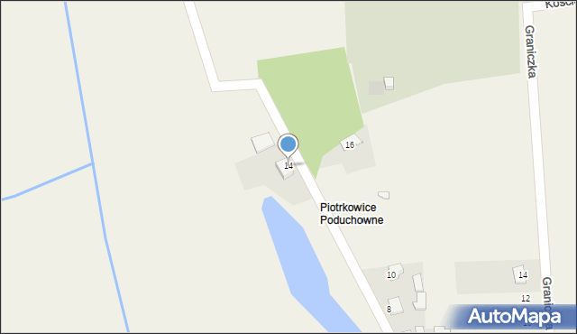 Piotrkowice, Źródlana, 14, mapa Piotrkowice