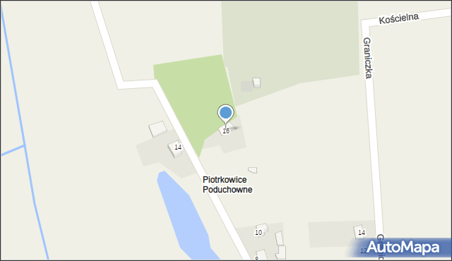 Piotrkowice, Źródlana, 16, mapa Piotrkowice