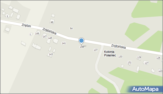 Połaniec, Zrębińska, 139, mapa Połaniec