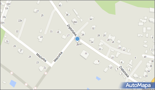 Połaniec, Zrębińska, 15, mapa Połaniec