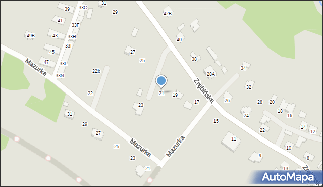 Połaniec, Zrębińska, 21, mapa Połaniec