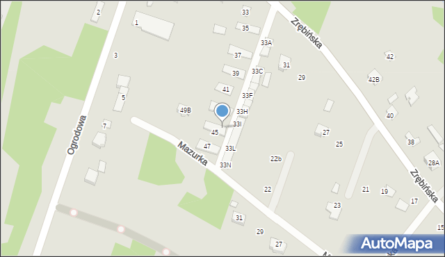 Połaniec, Zrębińska, 45/1, mapa Połaniec