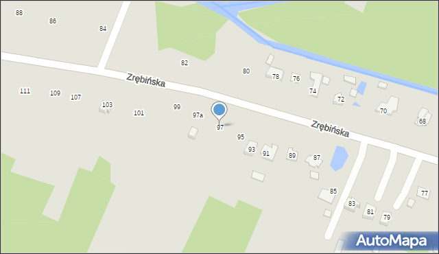 Połaniec, Zrębińska, 97, mapa Połaniec