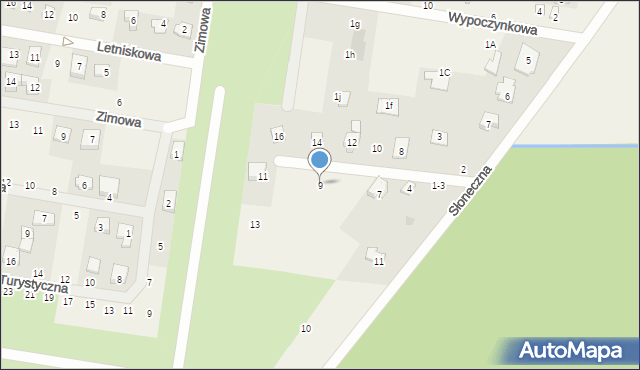 Rybojedzko, Źródlana, 9, mapa Rybojedzko