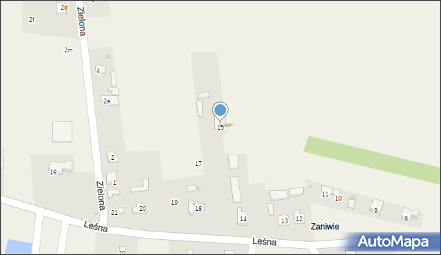 Słowik, Źródlana, 15, mapa Słowik