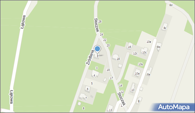 Smardzewice, Źródlana, 2, mapa Smardzewice