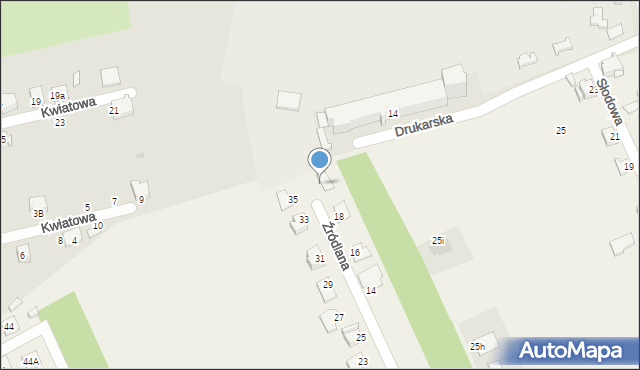 Szewna, Źródlana, 20, mapa Szewna