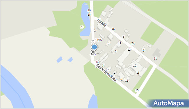 Tomaszów Mazowiecki, Źródlana, 17, mapa Tomaszów Mazowiecki